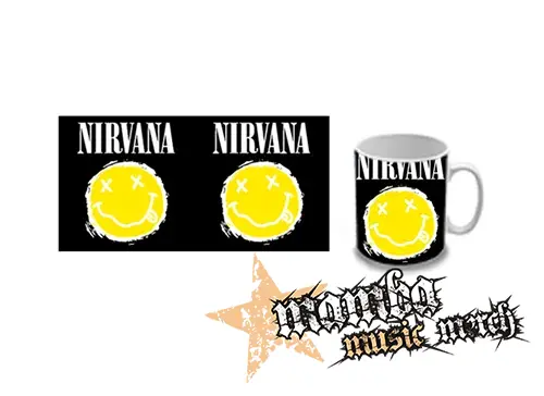 Hrnček - NIRVANA - Yellow Black Smile