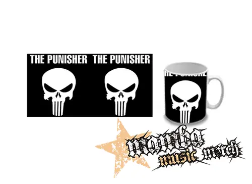 Hrnček - PUNISHER - Logo & Skull