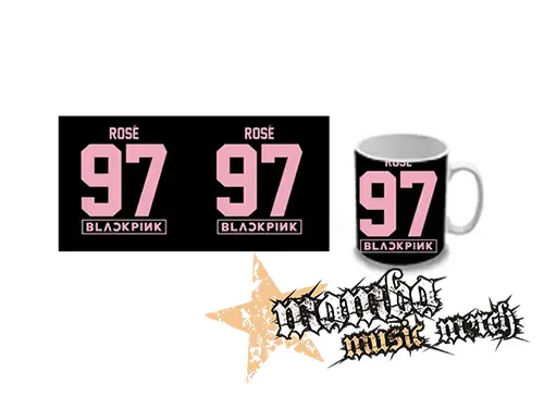 Hrnček - ROSÉ 97 - BLACKPINK - Pink Number Years