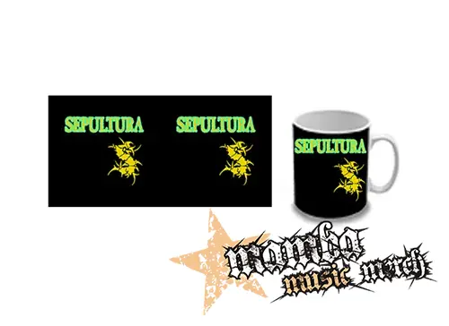 Hrnček - SEPULTURA - Brasil Flag Logo