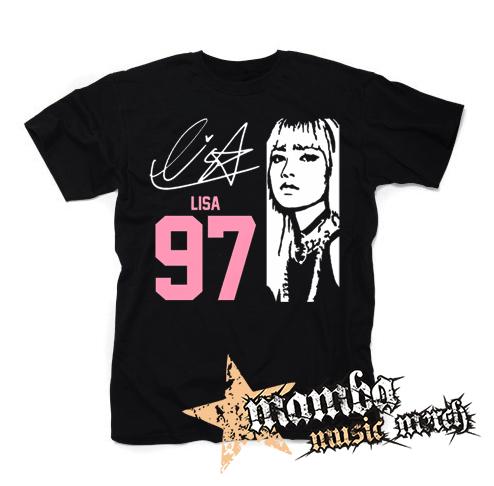 BLACKPINK - Lisa 97 Signature Portrait - čierne pánske tričko