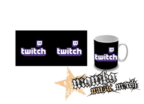 Hrnček - TWITCH - Purple Logo Sign