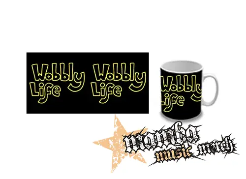 Hrnček - WOBBLY LIFE - Logo Yellow