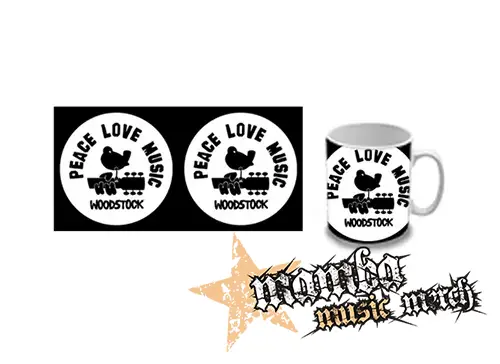 Hrnček - WOODSTOCK - Peace Love Music