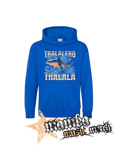 TRALALERO TRALALA - Italian Brainrot Meme - modrá detská mikina