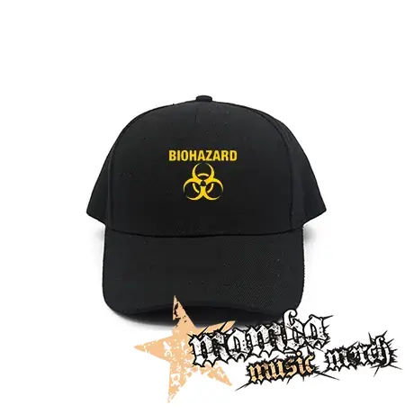 BIOHAZARD - Yellow Logo Crest - čierna šiltovka