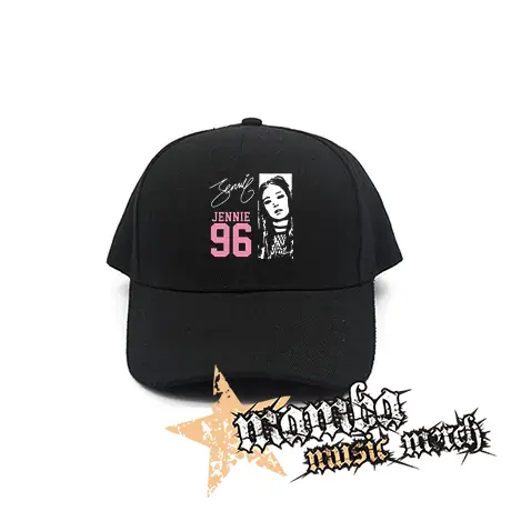 BLACKPINK - Jennie 96 Signature Portrait - čierna šiltovka