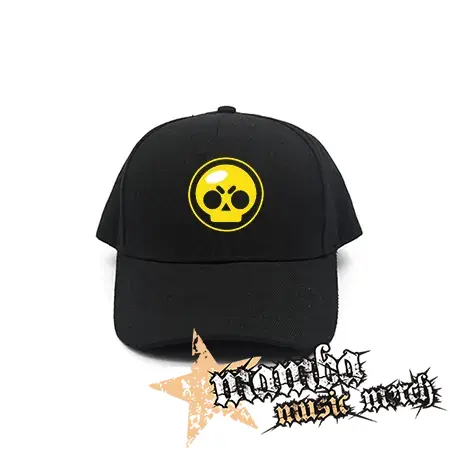 BRAWL STARS - Yellow Skull - čierna šiltovka