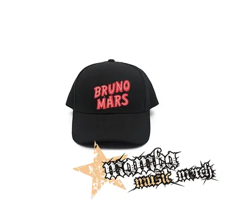 BRUNO MARS - Logo - čierna šiltovka