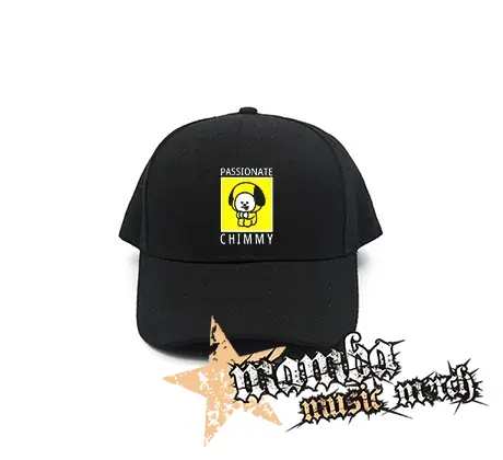 BT21 - Passionate Chimmy NA ČIERNE - čierna šiltovka