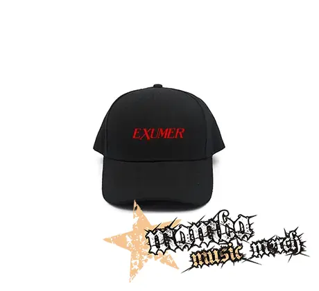 EXUMER - Logo Red - čierna šiltovka
