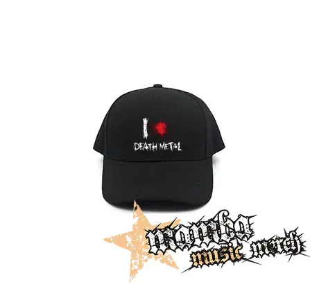 I LOVE DEATH METAL - čierna šiltovka