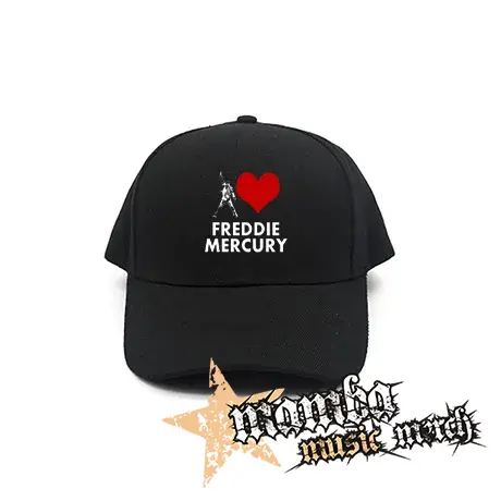 I LOVE FREDDIE MERCURY - čierna šiltovka