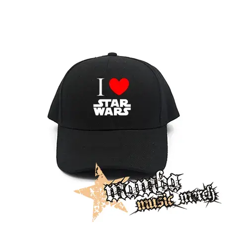 I LOVE STAR WARS - čierna šiltovka