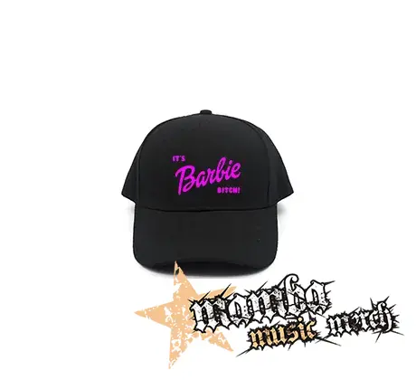 ITS BARBIE BITCH - Logo Ruzove - čierna šiltovka