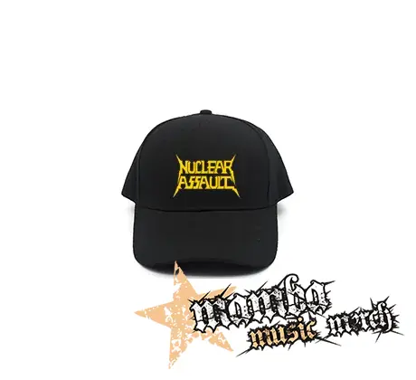 NUCLEAR ASSAULT - Logo Yellow - čierna šiltovka
