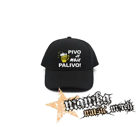 PIVO JE MOJE PALIVO - čierna šiltovka