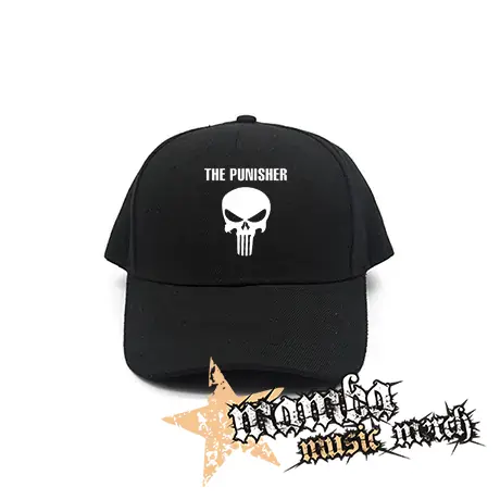 PUNISHER - Logo & Skull - čierna šiltovka