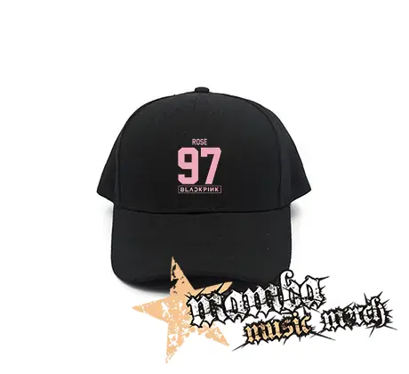 ROSÉ 97 - BLACKPINK - Pink Number Years - čierna šiltovka