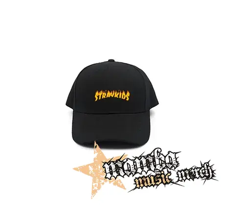 STRAY KIDS - Thrasher Logo Flame - čierna šiltovka