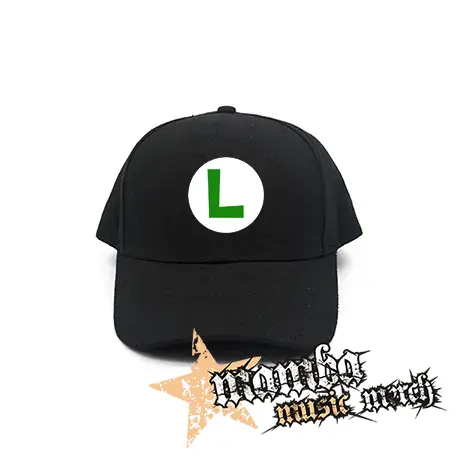 SUPER MARIO - Green Luigi Logo - čierna šiltovka