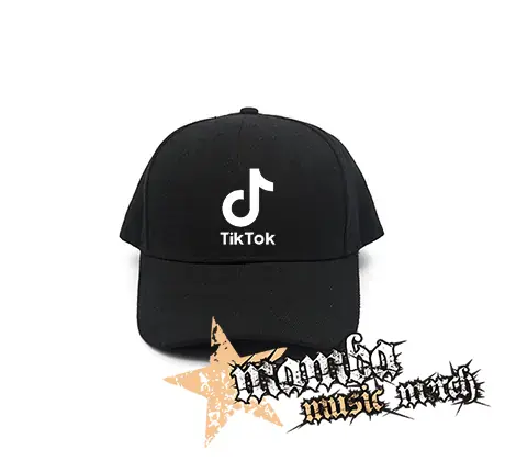 TIK TOK - Logo - čierna šiltovka