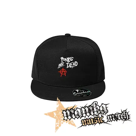 ANARCHY - Punks Not Dead - čierna šiltovka model "Snapback"