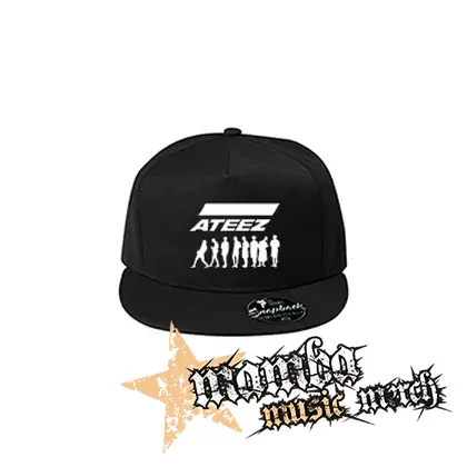 ATEEZ - Logo & Silhouette - čierna šiltovka model "Snapback"