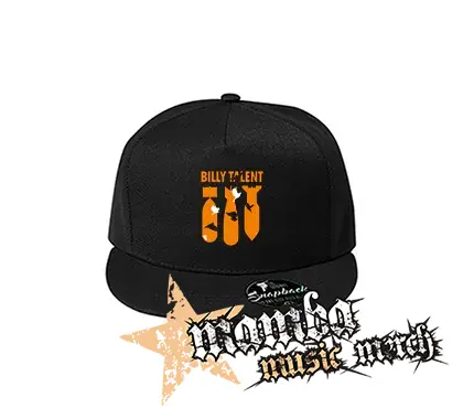 BILLY TALENT - Bombs Orange - čierna šiltovka model "Snapback"