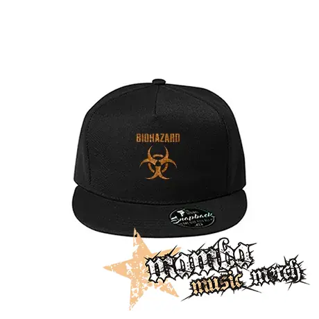 BIOHAZARD - Logo Orange - čierna šiltovka model "Snapback"