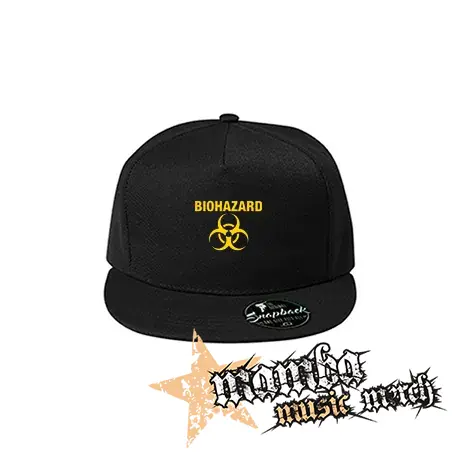 BIOHAZARD - Yellow Logo Crest - čierna šiltovka model "Snapback"