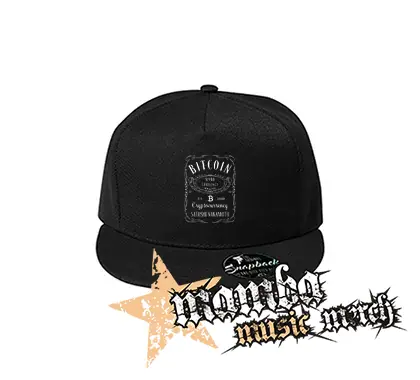 BITCOIN - Jack Daniels Motive - čierna šiltovka model "Snapback"