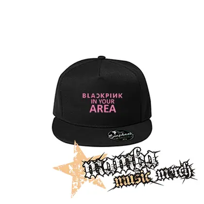 BLACKPINK - In Your Area Pink - čierna šiltovka model "Snapback"
