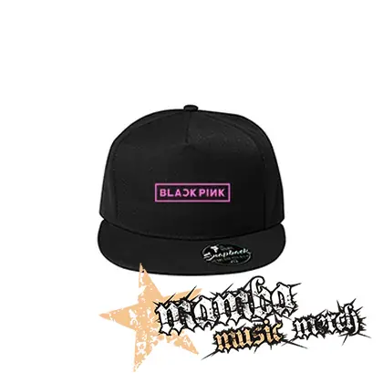 BLACKPINK - Logo Pink - čierna šiltovka model "Snapback"