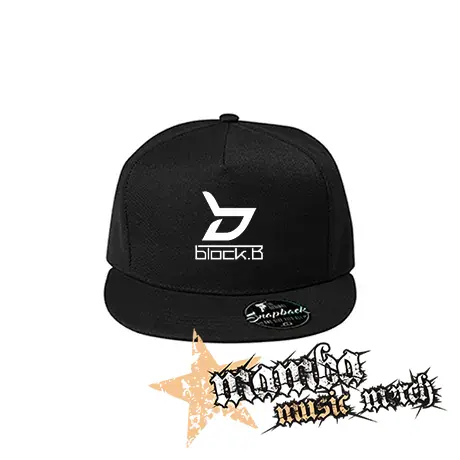 BLOCK B - Logo - čierna šiltovka model "Snapback"