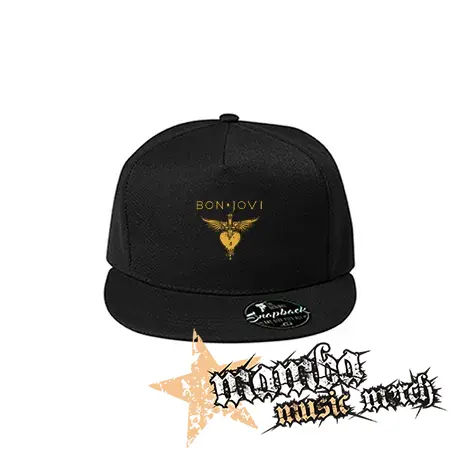 BON JOVI - Yellow Heart - čierna šiltovka model "Snapback"