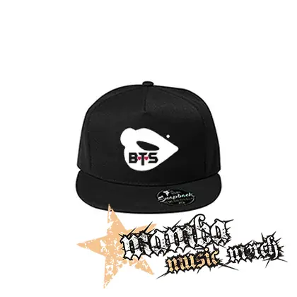 BTS - BANGTAN BOYS - Lips - čierna šiltovka model "Snapback"