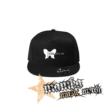COLDPLAY - Butterfly Logo - čierna šiltovka model "Snapback"
