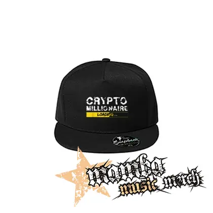 CRYPTOMILIONAIRE - Loading - čierna šiltovka model "Snapback"