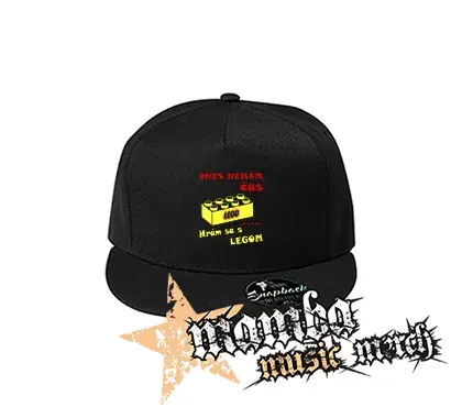 DNES NEMAM CAS HRAM SA S LEGOM - čierna šiltovka model "Snapback"