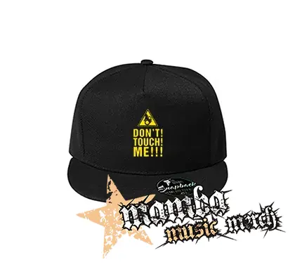 DON'T TOUCH ME - čierna šiltovka model "Snapback"