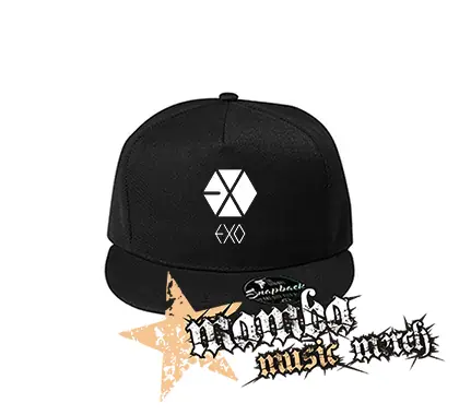 EXO - Logo - čierna šiltovka model "Snapback"