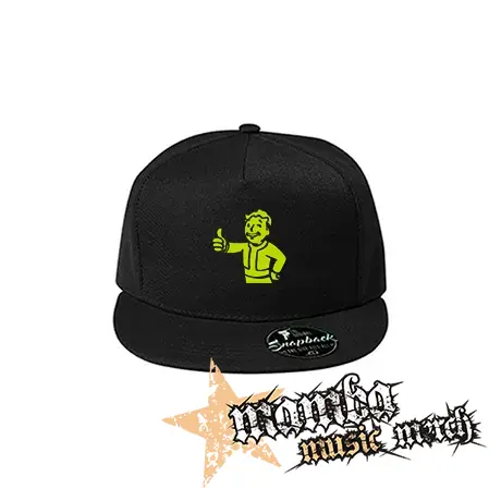 FALLOUT - Vault Boy Green - čierna šiltovka model "Snapback"