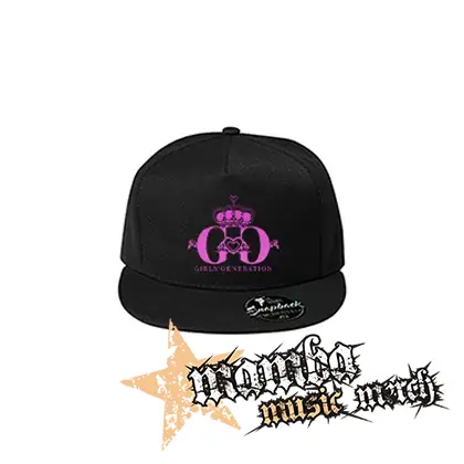 GIRLS´ GENERATION - Pink Logo - čierna šiltovka model "Snapback"