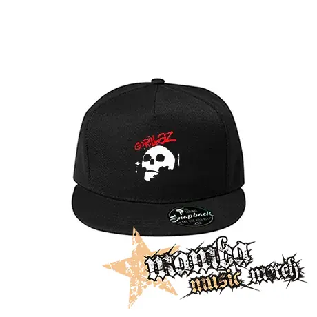 GORILLAZ - Skull - čierna šiltovka model "Snapback"