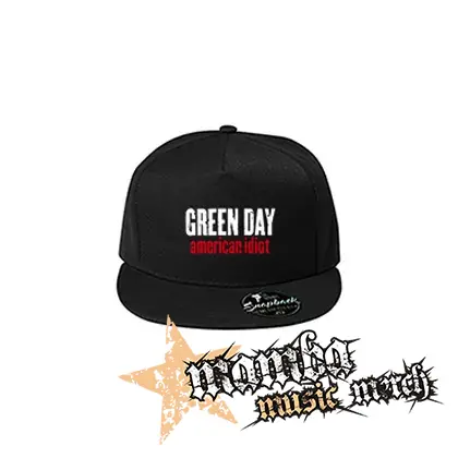 GREEN DAY - American Idiot Slogan - čierna šiltovka model "Snapback"