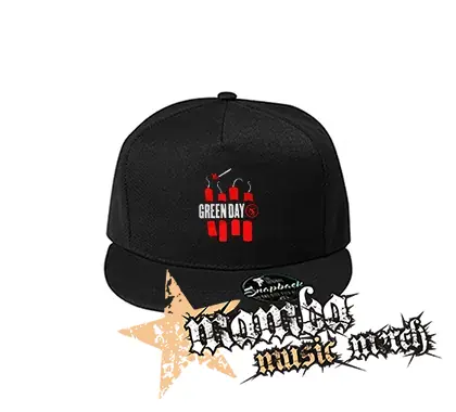 GREEN DAY - Bombs - čierna šiltovka model "Snapback"