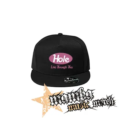 HOLE - Live Through This - čierna šiltovka model "Snapback"