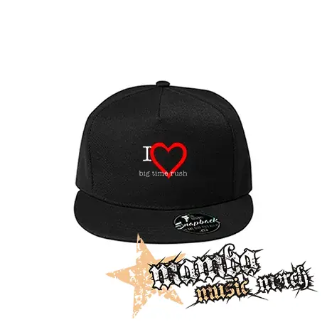 I LOVE BIG TIME RUSH - čierna šiltovka model "Snapback"