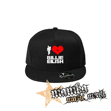 I LOVE BILLIE EILISH - čierna šiltovka model "Snapback"